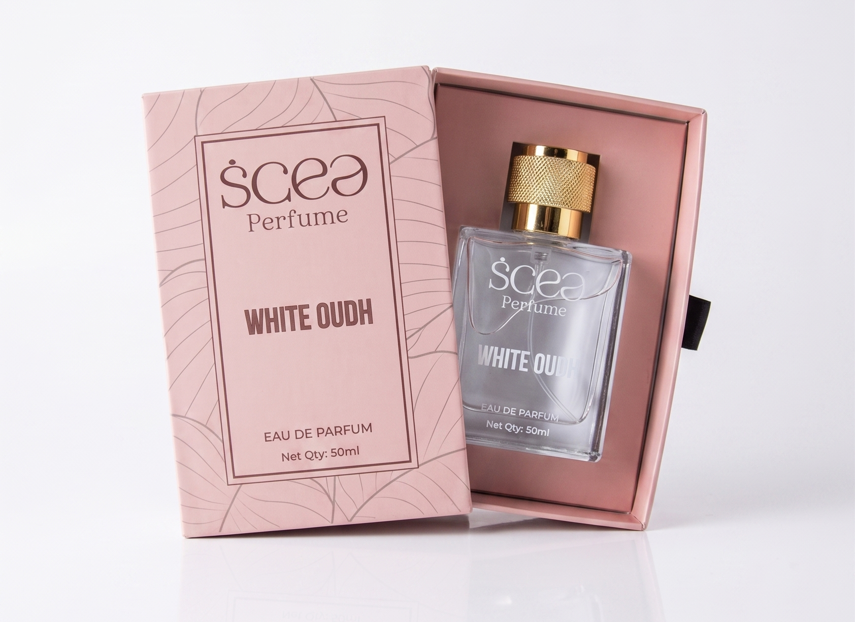 White Oudh presentation box, open