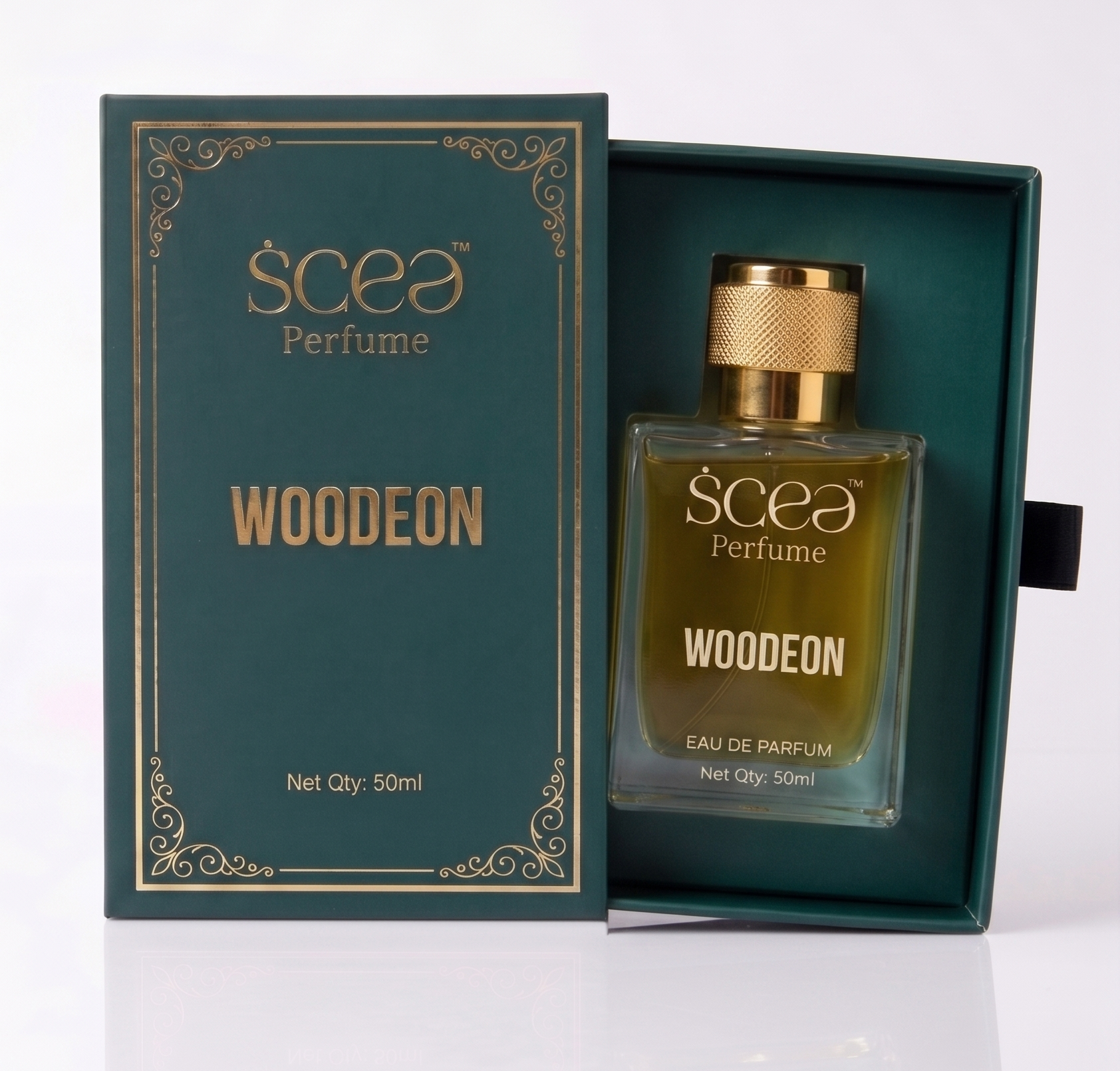 Woodeon presentation box, open